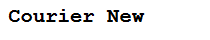 Courier New